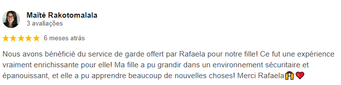 Avis de parent sur une garderie bilingue à Pierrefonds